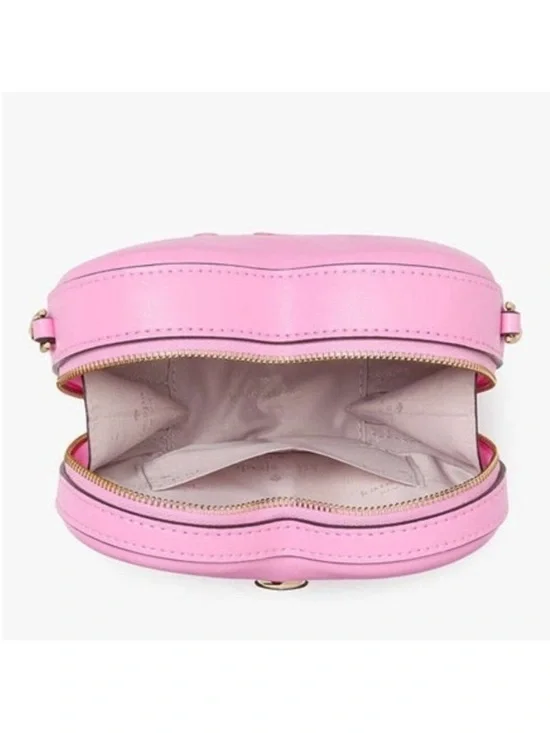 kate spade x LoveShack Fancy Pink Heart Crossbody Bag (small) - Picture 3 of 7